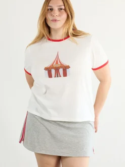 Abigail Ringer Tee - Vintage Circus