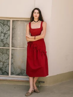 Alina Dress - Merlot
