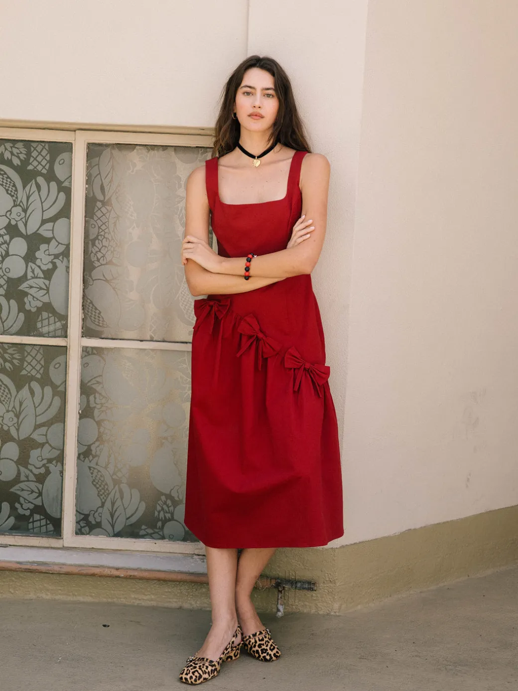 Alina Dress - Merlot