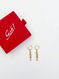 Anchovy Earrings - Gold