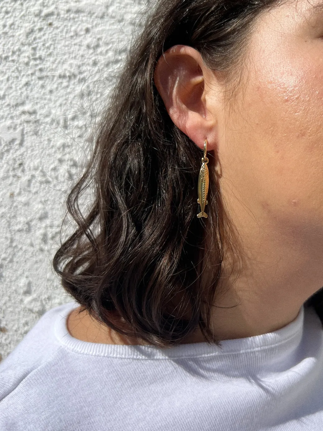Anchovy Earrings - Gold