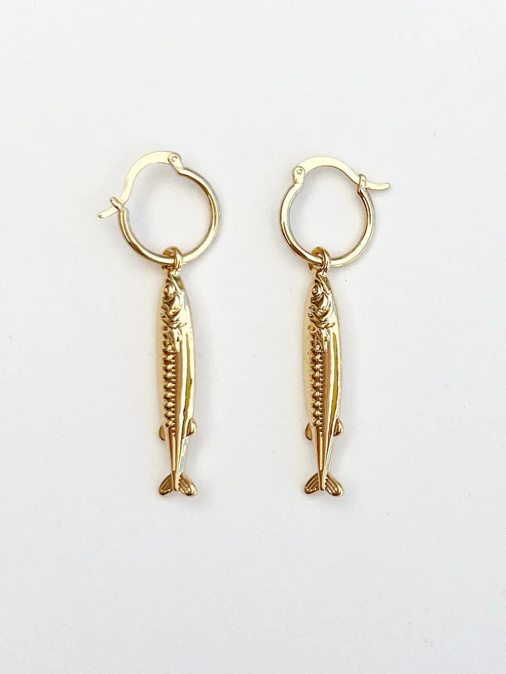 Anchovy Earrings - Gold