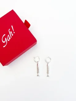 Anchovy Earrings - Silver