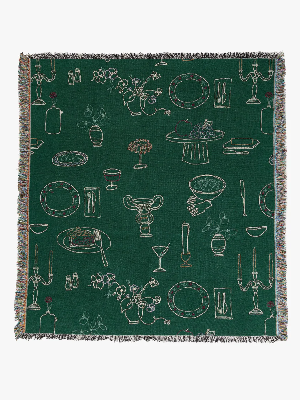 Archie Throw Blanket - Set The Table Forest
