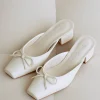 Basilio Ballet Mule - Ivory
