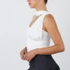 Bella Scarf Top - White