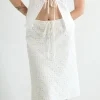 Cedar Eyelet Skirt - White