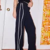 Ciara Side Stripe Pant - Black
