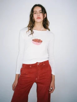 Dana Long Sleeve Tee - Cherry Bowl