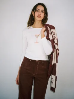 Dana Long Sleeve Tee - Martini