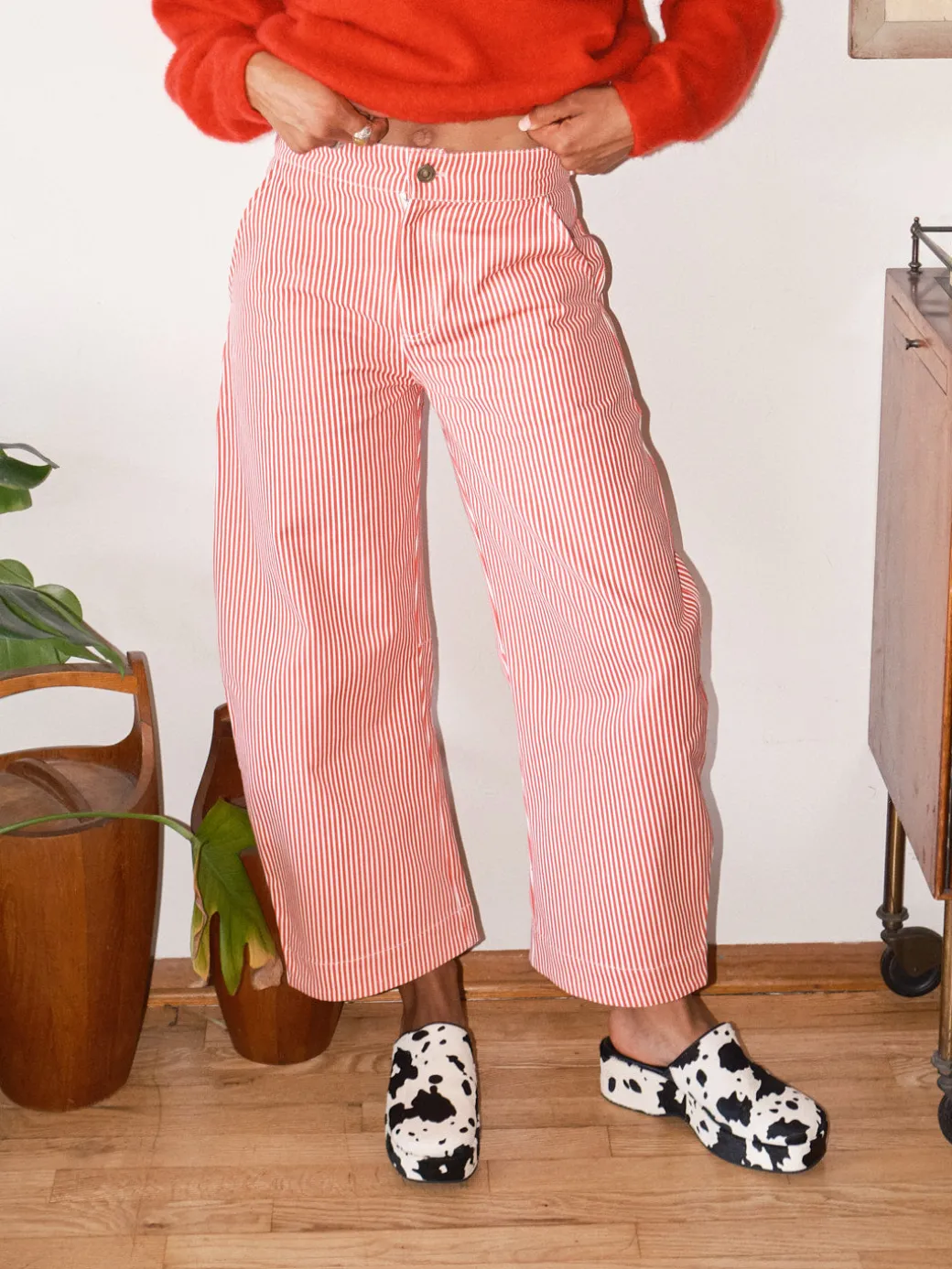 Daphne Trouser - Red Stripe