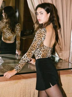 Darcy Skort - Black Slinky
