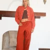 Drawstring Pants - Merlot