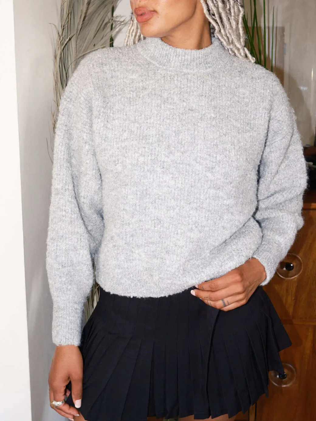 Elise Sweater - Heather Grey