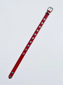 Emery Grommet Belt - Scarlet