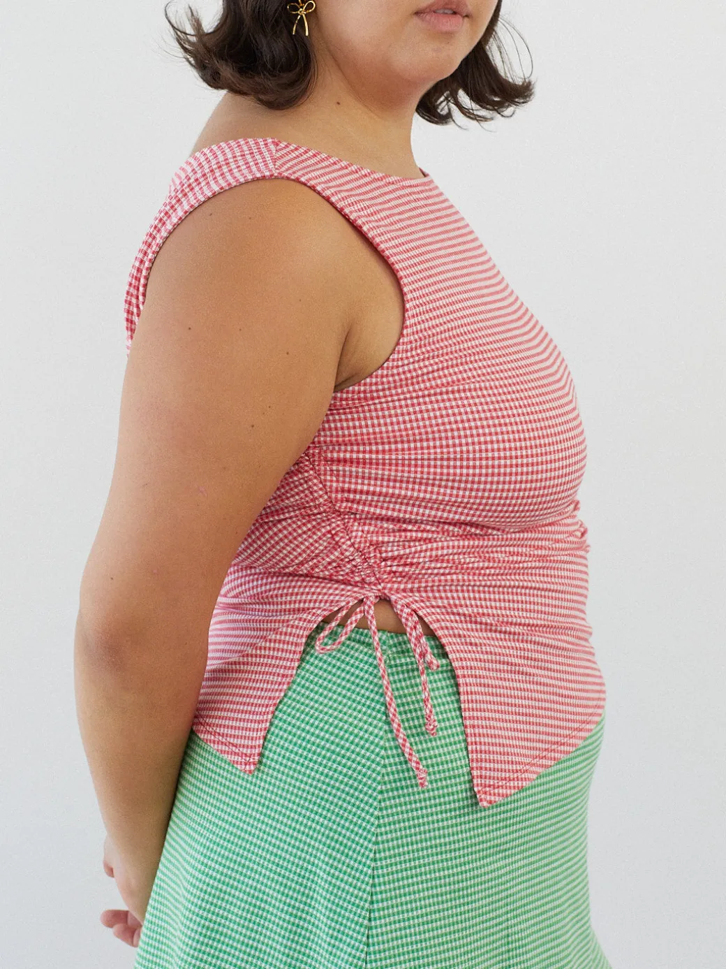 Erin Tank - Pomodoro Gingham
