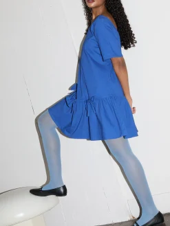 Esme Babydoll Dress - Cobalt