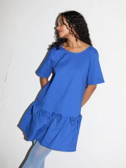Esme Babydoll Dress - Cobalt