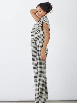 Estelle Button Down - Black Gingham