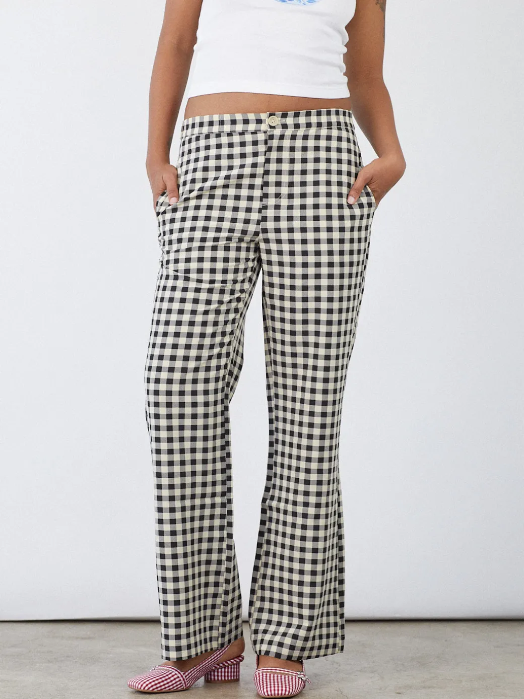 Estelle Pant - Black Gingham