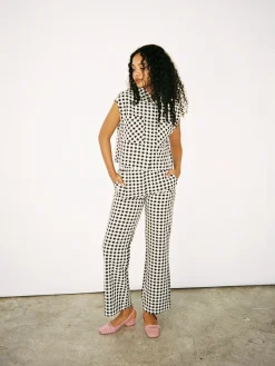 Estelle Pant - Black Gingham
