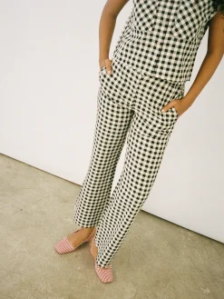 Estelle Pant - Black Gingham