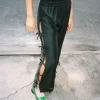 Evelyn Tie Pant - Black Organza