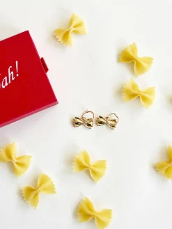 Farfalle Hoops - Gold
