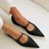 Fleur Lace Flat - Black
