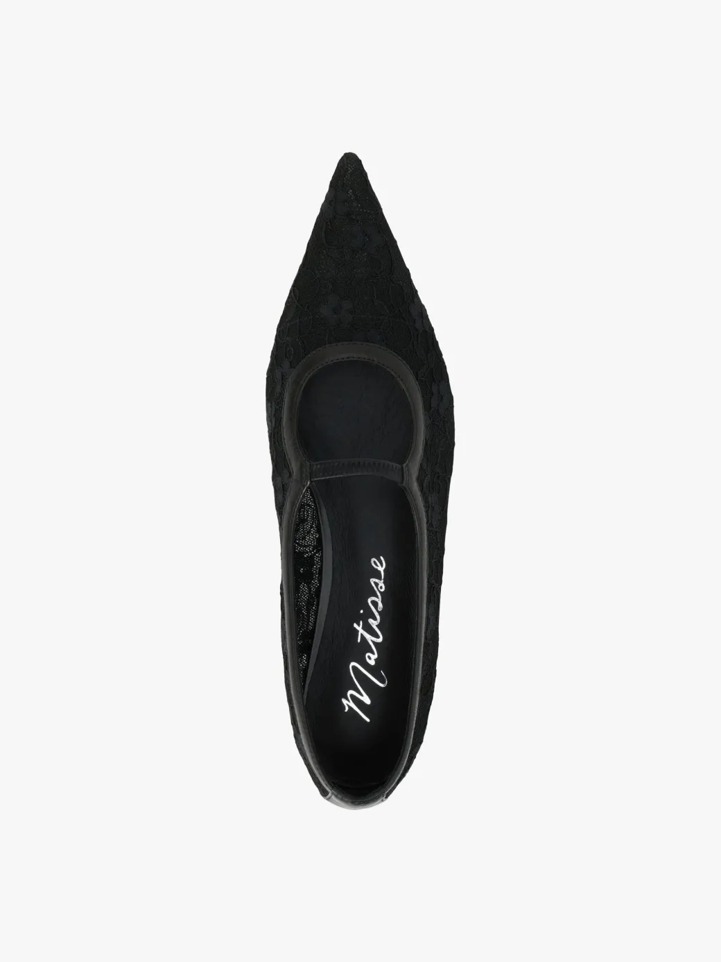 Fleur Lace Flat - Black