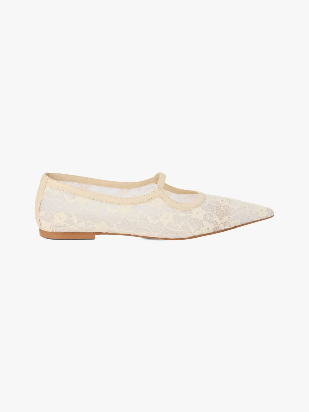 Fleur Lace Flat - Ivory