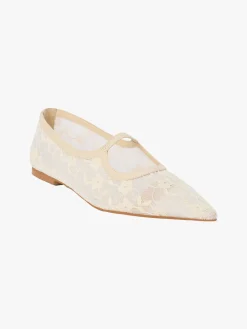 Fleur Lace Flat - Ivory