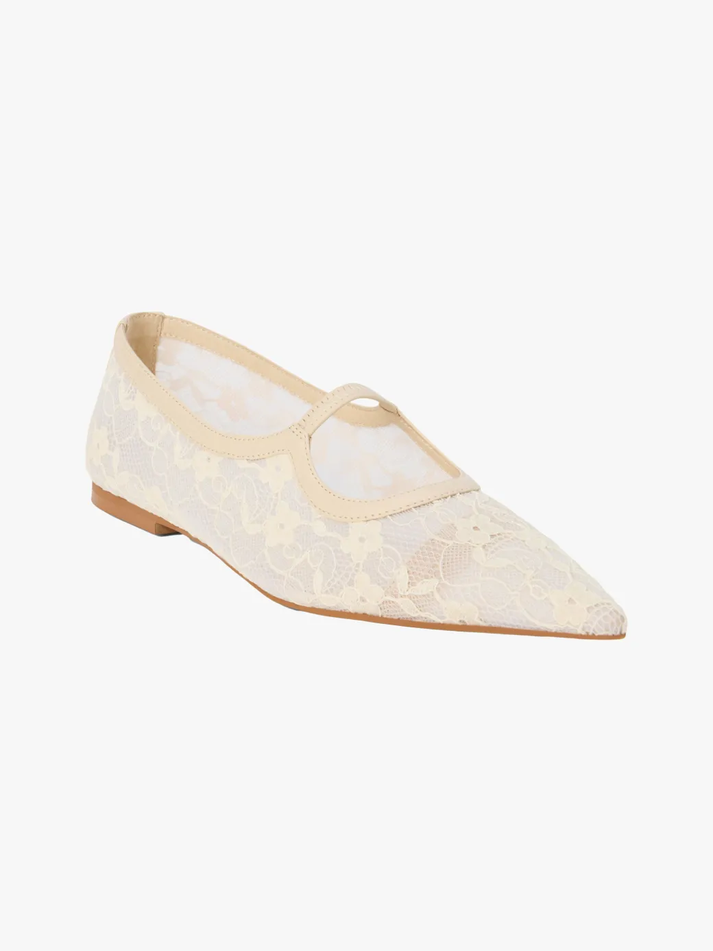 Fleur Lace Flat - Ivory