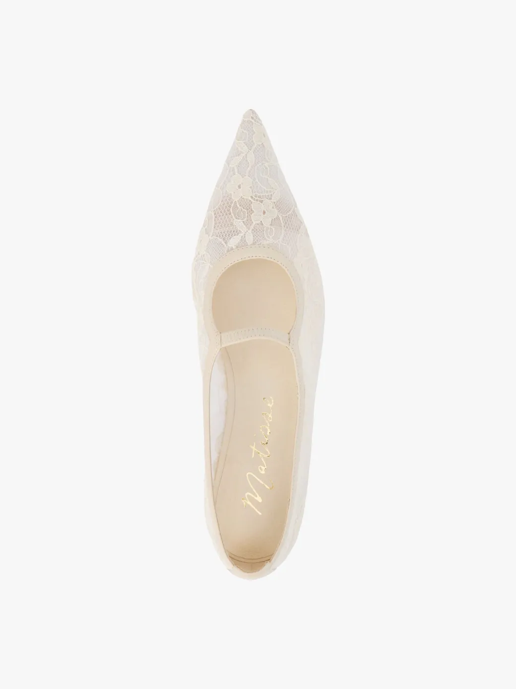 Fleur Lace Flat - Ivory