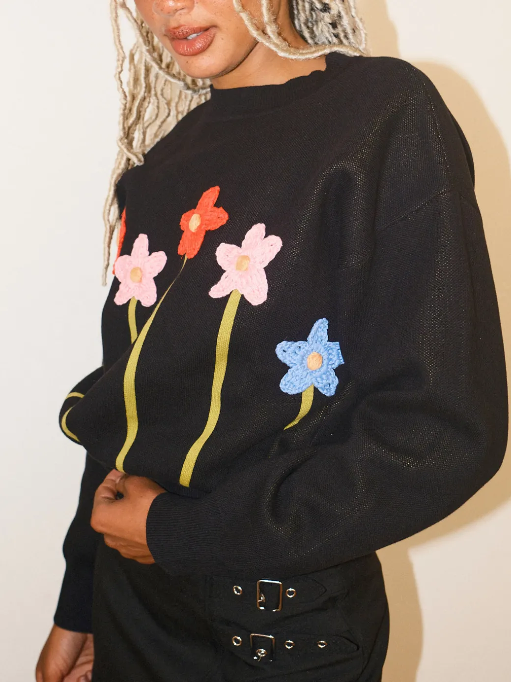 Fleur Sweater - Black