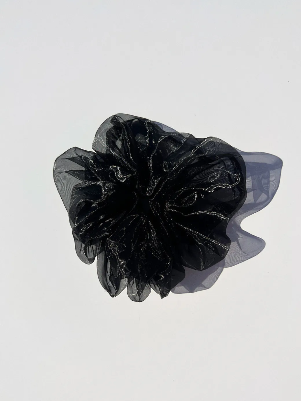 Giant Organza Scrunchie - Black