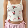 Harley Pointelle Tank - Pointelle Bouquet