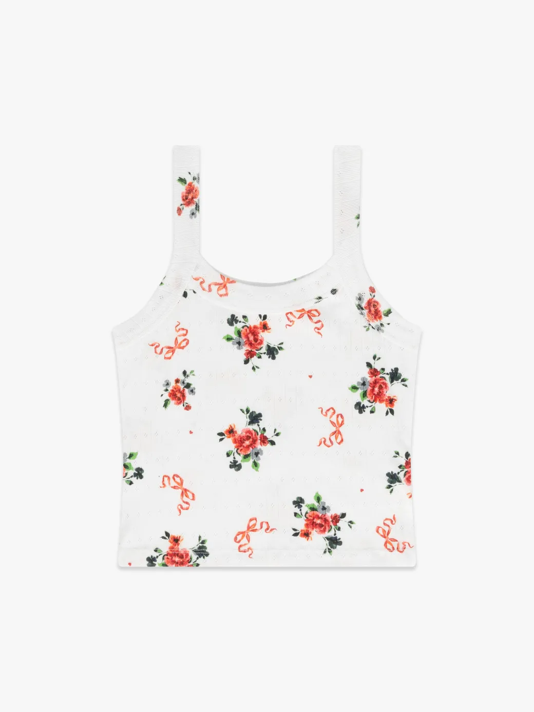 Harley Pointelle Tank - Pointelle Bouquet