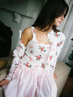 Harley Pointelle Tank - Pointelle Bouquet