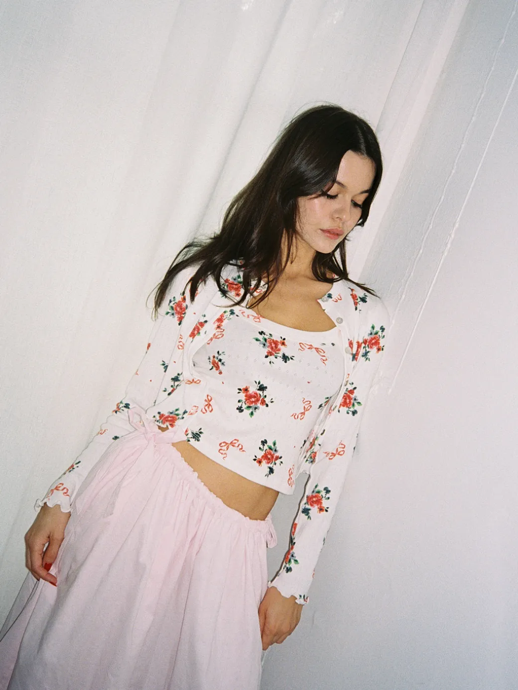 Harley Pointelle Tank - Pointelle Bouquet