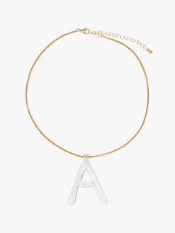 Initial Necklace - Clear