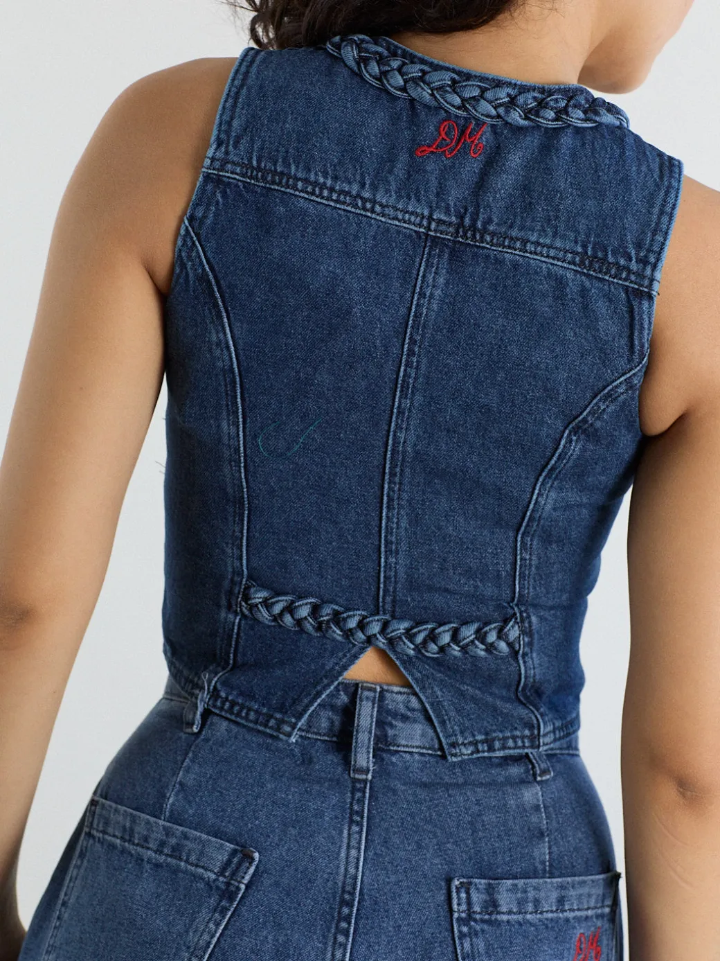 Isla Denim Vest - Vintage Wash