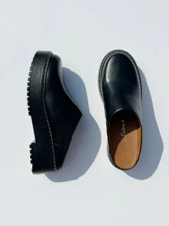 Lena Chunky Mule - Black