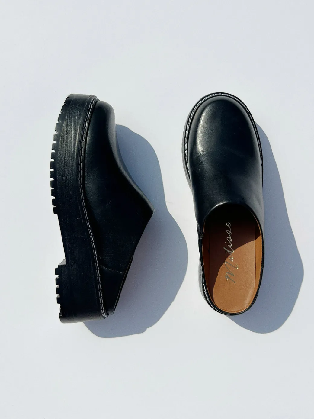Lena Chunky Mule - Black