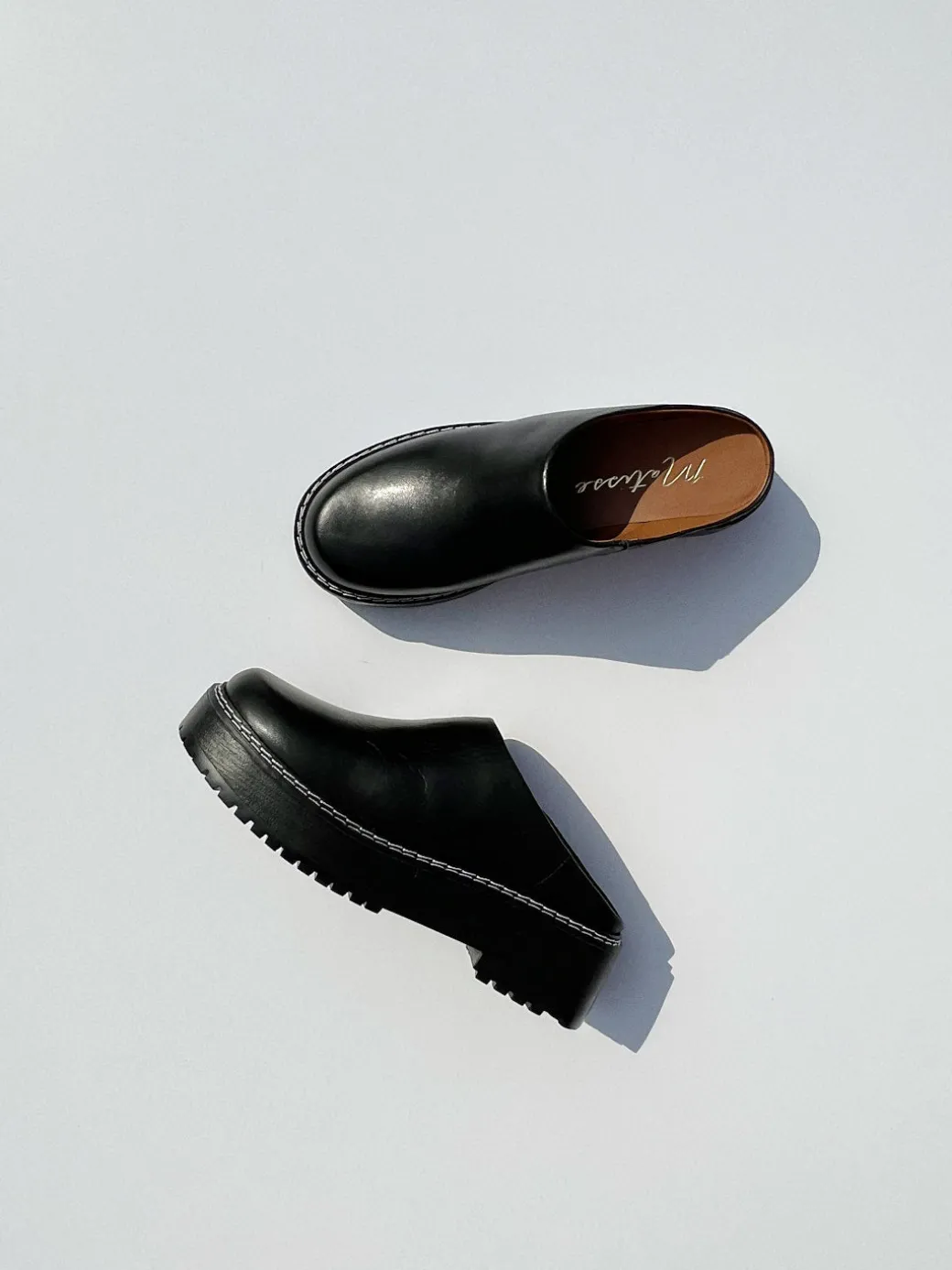 Lena Chunky Mule - Black
