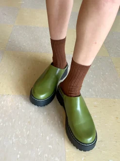 Lena Chunky Mule - Olive