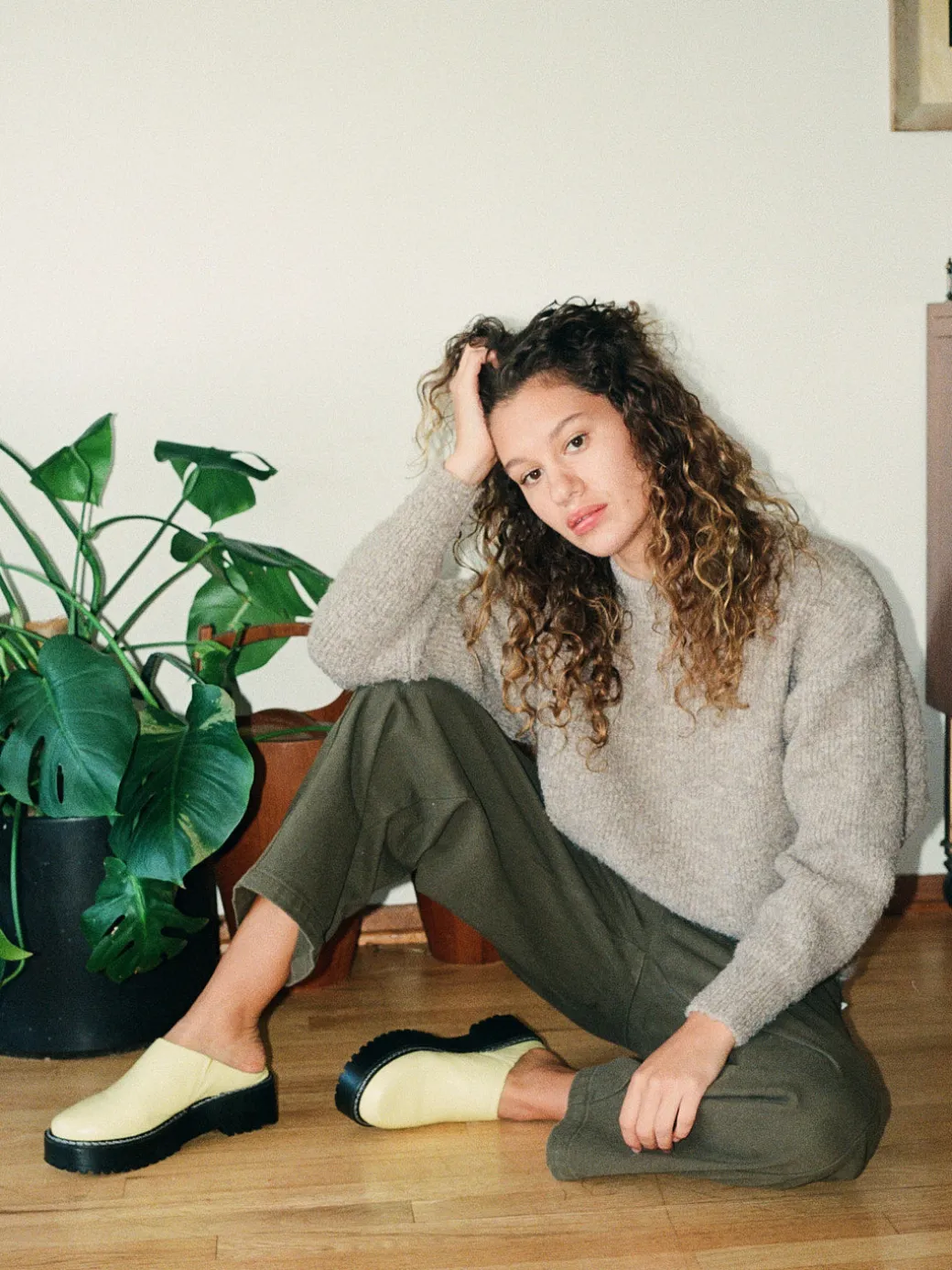 Lena Chunky Mule - Yellow