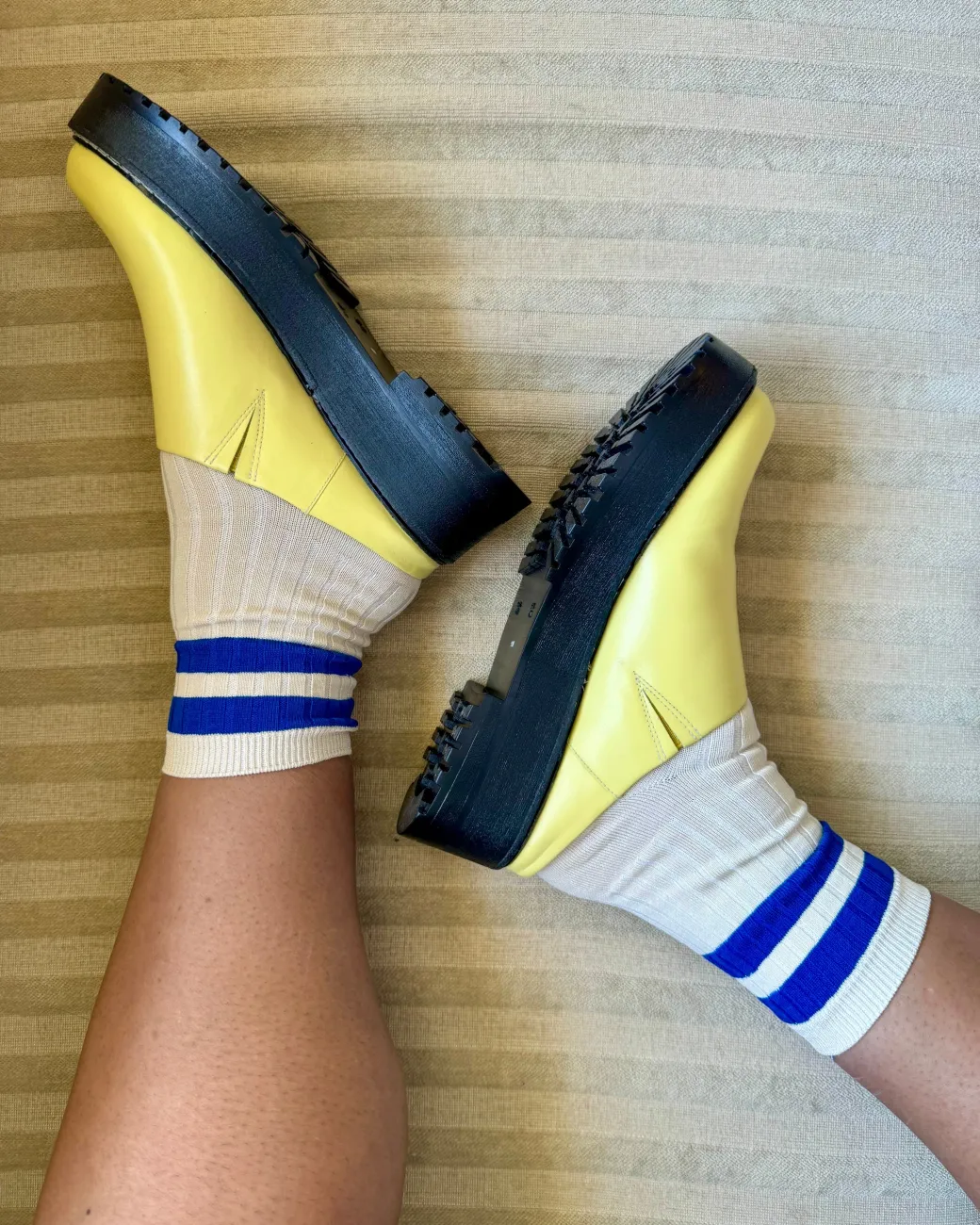 Lena Chunky Mule - Yellow