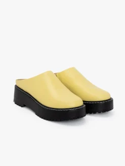 Lena Chunky Mule - Yellow