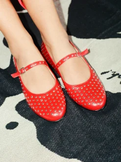 Lucien Ballet Flat - Red